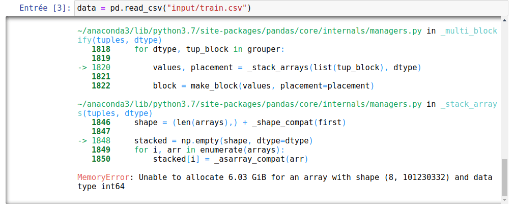 Reading and writing large datasets.